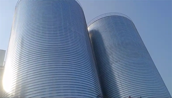 吉县2座混凝土高架卷板仓